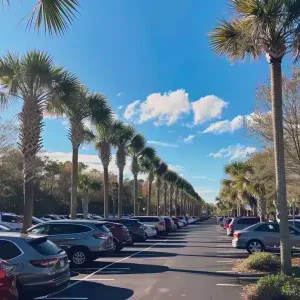 Parking lot in Myrtle beach