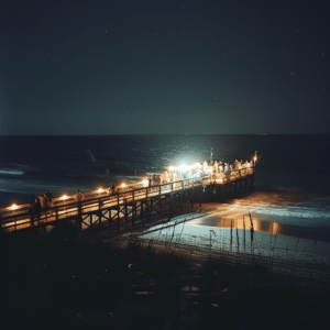 A private party on a beach deck in Myrtle Beach city