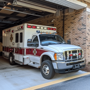 Ambulance in garage | Myrtle Beach drunk driver accident lawyer