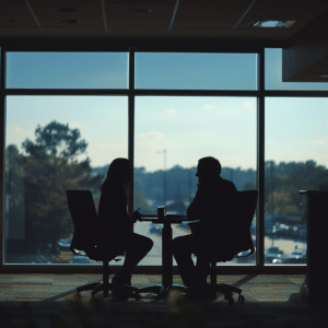 client discussing case with a pedestrian lawyer in Myrtle Beach