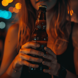 Woman holding beer | Myrtle Beach drunk driver accident lawyer