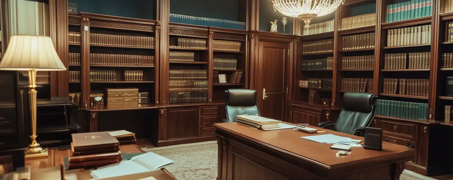 An empty lawyers office