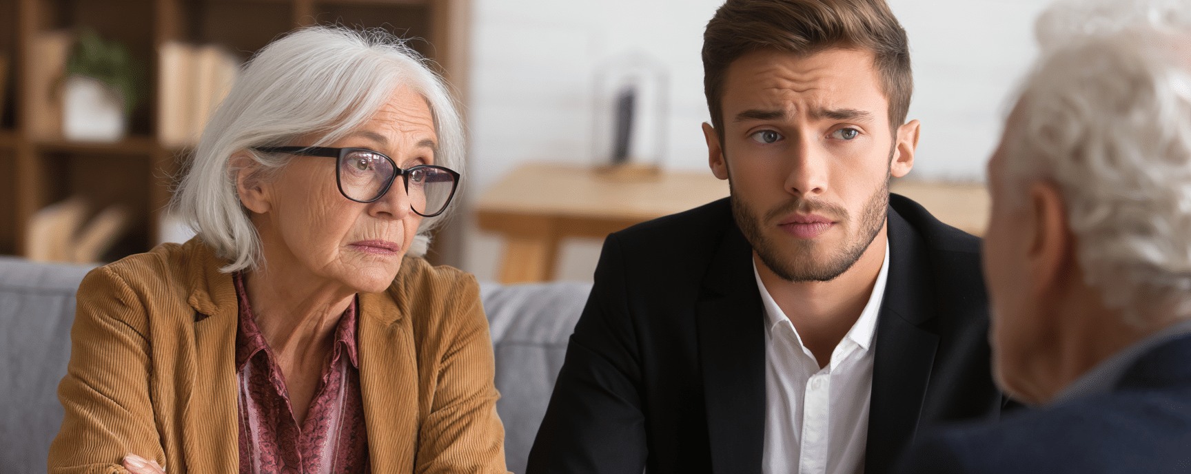 Concerned loved ones of an elderly patient with a Florence nursing home abuse lawyer