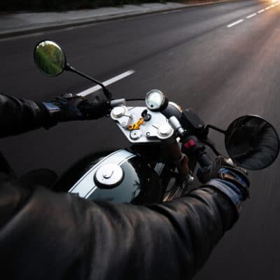 Evening motorcycle ride