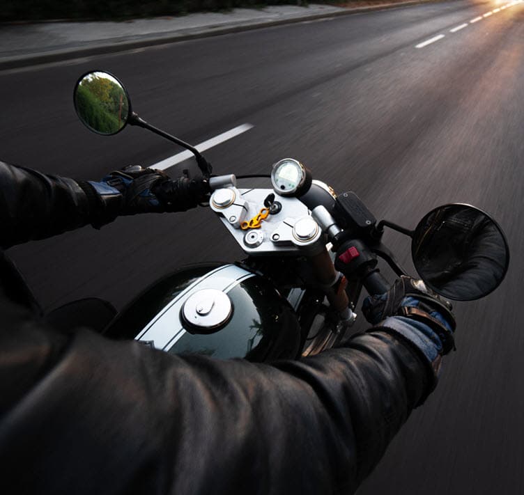 Evening motorcycle ride