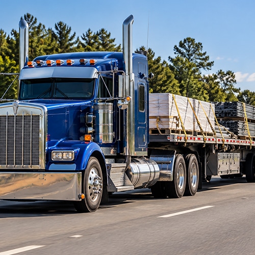 Improperly loaded truck accident